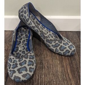 Rothy's The Flat Round Leopard Print RETIRED Size 9